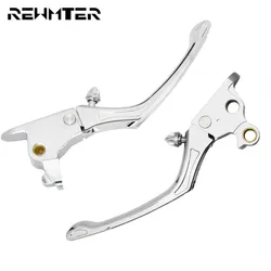 Motorcycle 2PCS Adjustable Chrome CNC Brake Lever Regulator Clutch For Harley Softail Deluxe FLSTN Heritage Breakout Slim FLS