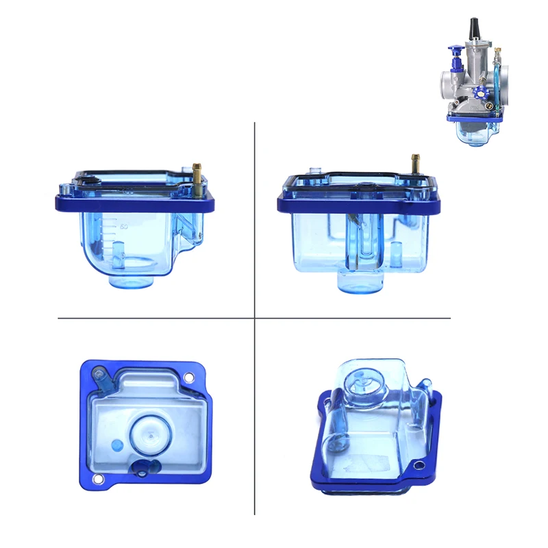 Alconstar- Motorcycle Transparent Carburetor Clear Bottom Float Bowl Oil Cup For 21-34mm PWK Keihi PE24 26 28 30 PZ26 27 30 32