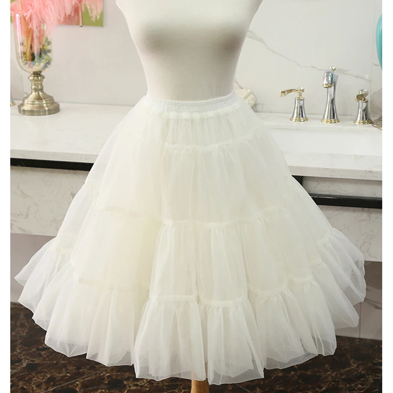 Phồng Ngắn Đàn Organ Váy Halloween Nữ Crinoline Cô Dâu Petticoat Cho Áo Cưới Nữ Cô Gái Tây Nam Không Rockabilly Tutu