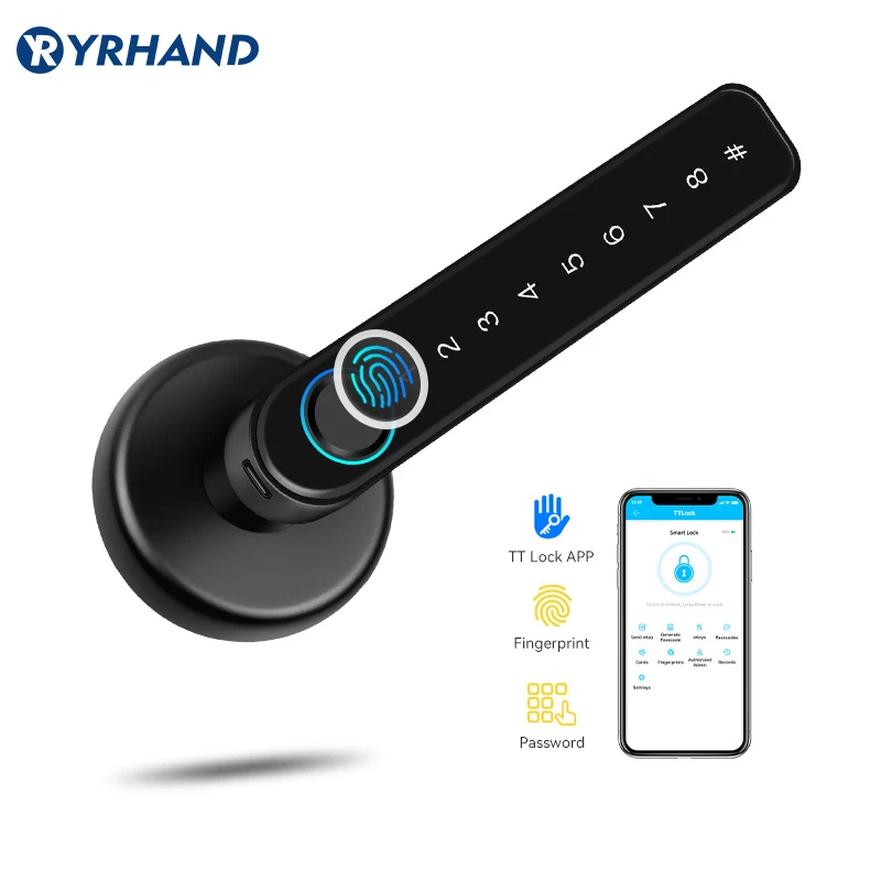 cadeado impressão digital office apartment home fingerprint  cerradura inteligente fechadura eletronica smart door  lock