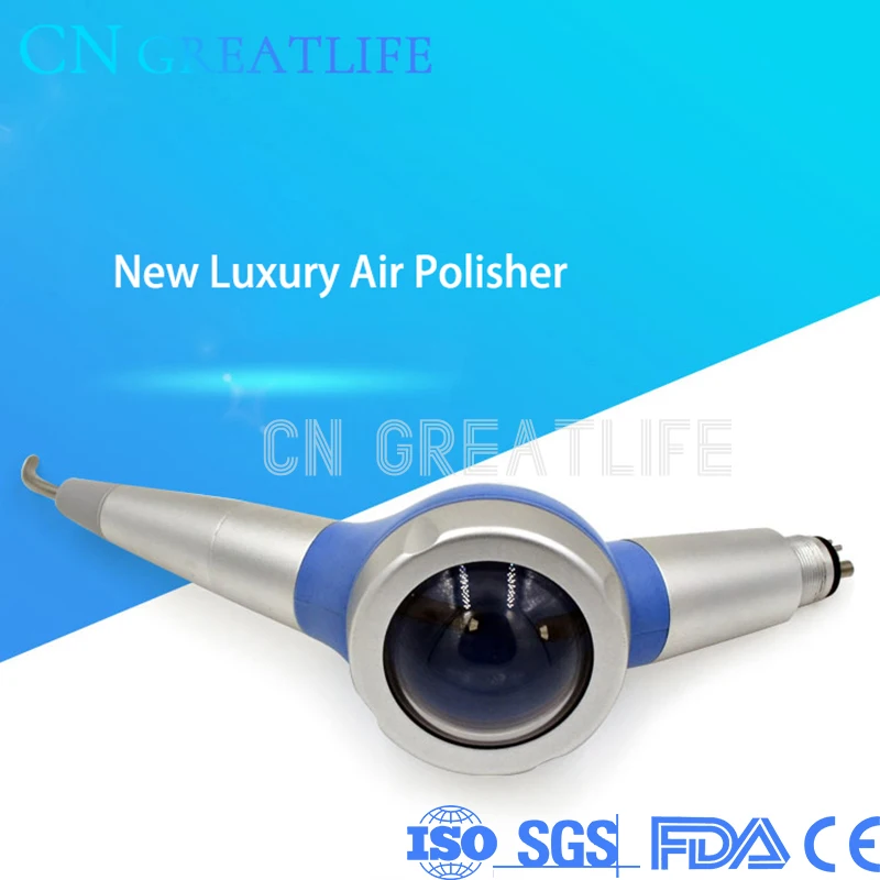 

2 Hole Dental Laboratory Hygiene Teeth Polishing Prophy Jet Sand Gun Air Flow Polisher Handpiece