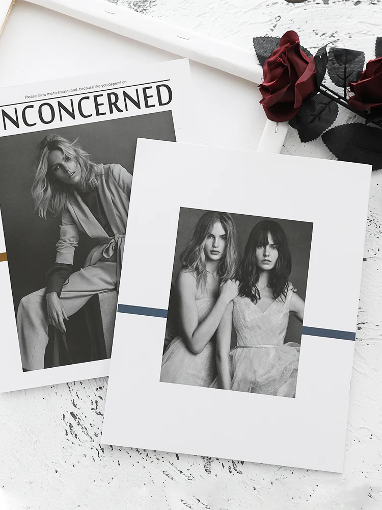 Двусторонний блокнот с узором в стиле INS, записная книжка индивидуального стиля, офисные и школьные принадлежности, ежедневный блокнот для студентов