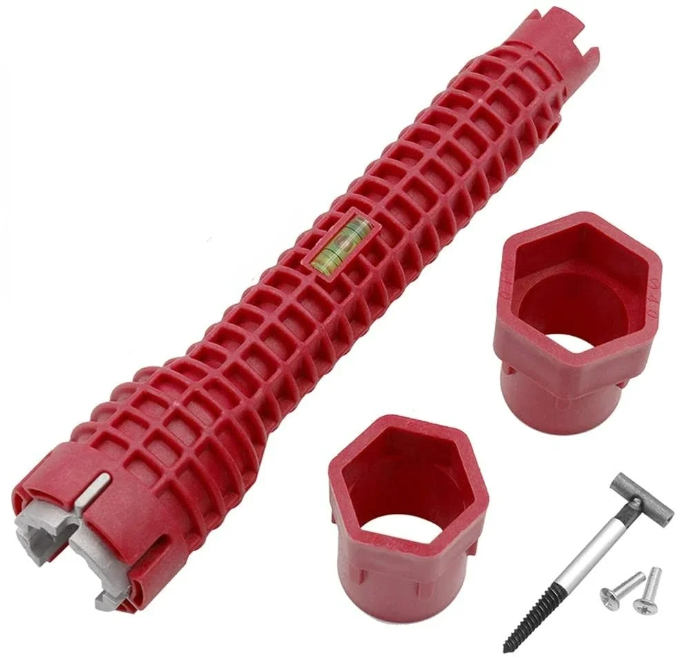 8 In 1 Flume Magic Wrench Sink Faucet Plumbing Tools 8 in 1 Anti-slip Multi Key Kitchen Repair Installation Hand Tool for Toilet