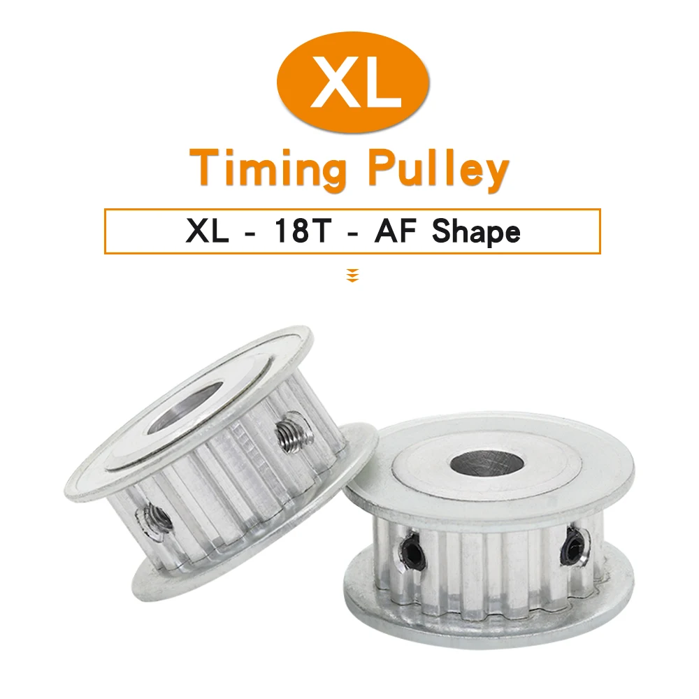 

XL-18T Timing Pulley Bore Size 5/6/6.35/8/10/12 mm Alloy Belt Pulley Teeth Pitch 5.08 mm AF Shape For Width 10 mm XL Timing Belt