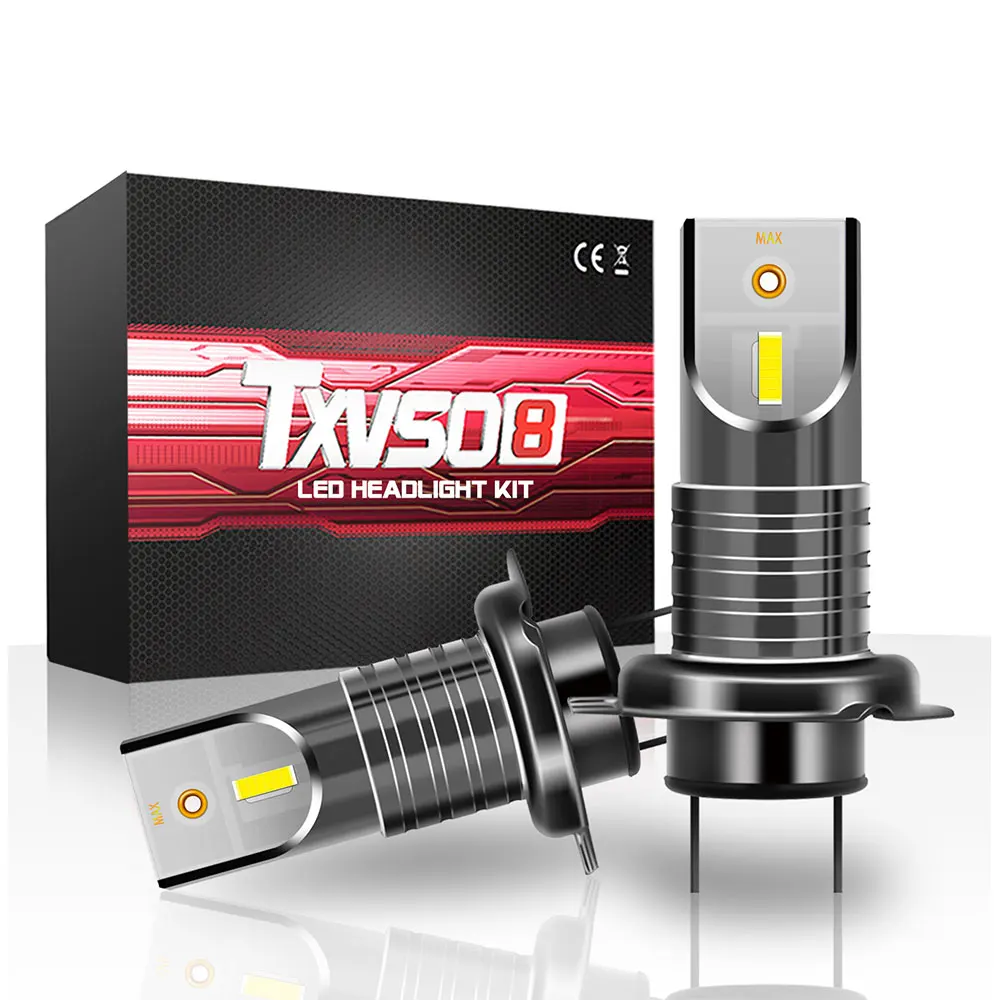 

TXVSO8 Mini H7 LED Headlight Bulb 110W 6000K 26000LM Super Bright COB Car Lights H7 LED Bulb Luces Led Para Auto Car Accessories