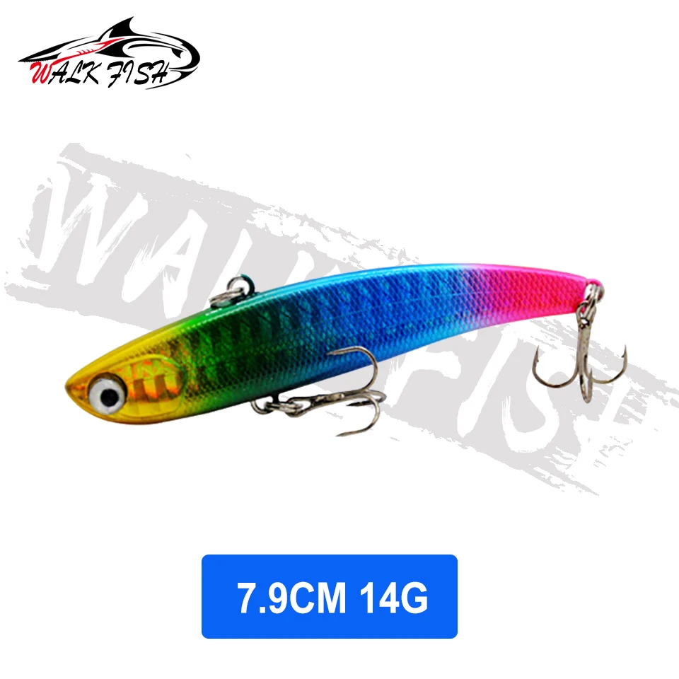 WALK FISH Sinking Vibration Fishing Lure 10g 14g 18g 22g Hard Bait Artificial VIB Winter Ice Fishing Pike Bait Tackle Isca Pech