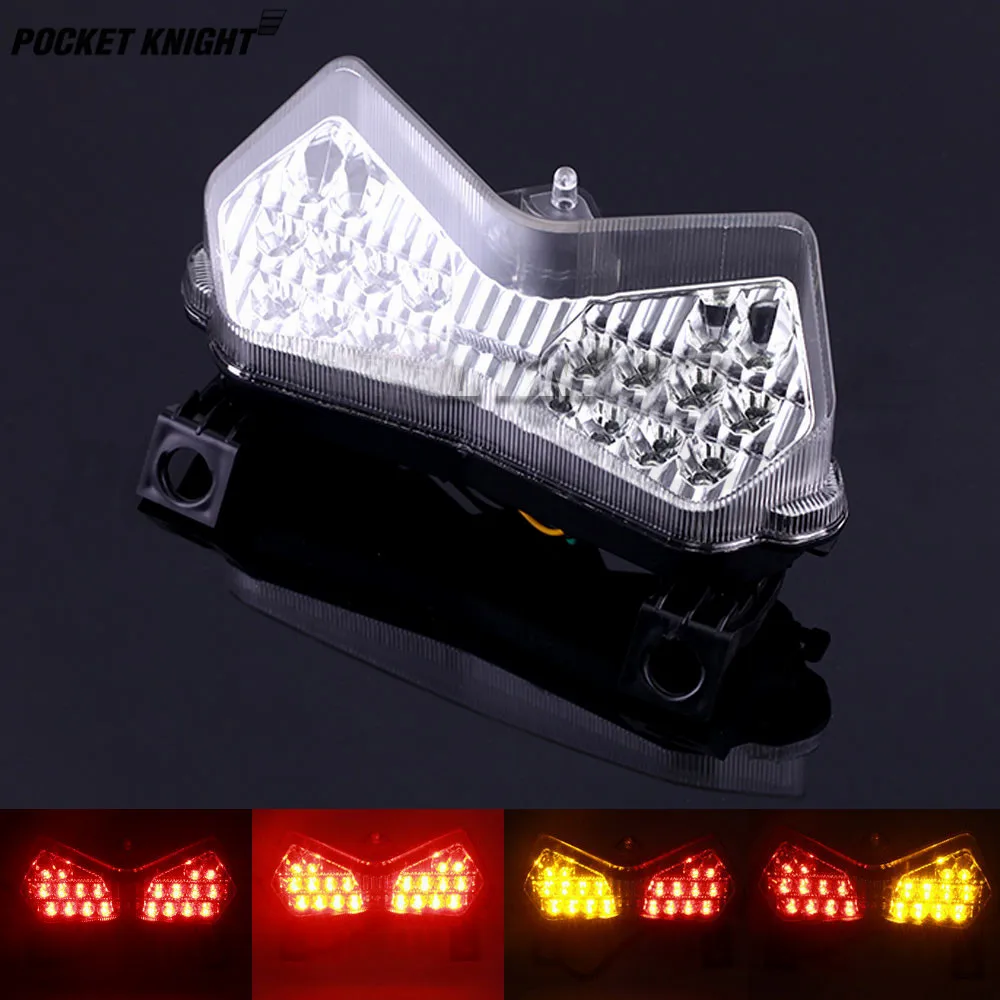 For Kawasaki ZX-6R ZX6R 2003 2004 Z750 2003-2006 Z1000 2003-2005 03 Motorcycle LED rear taillights brake tail turn signal light