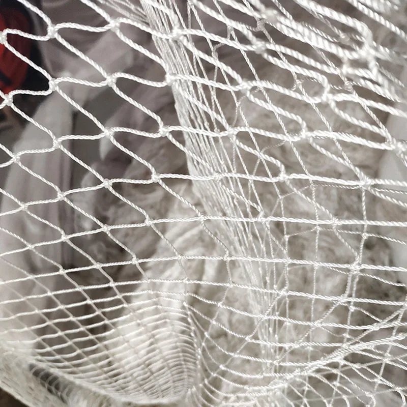 Solid White Nylon Netting,Nylon Fishing Net Mesh Anti Bird Netting Garden Net and Crops Protective Mesh,Cat Dog Chicken Pen Net