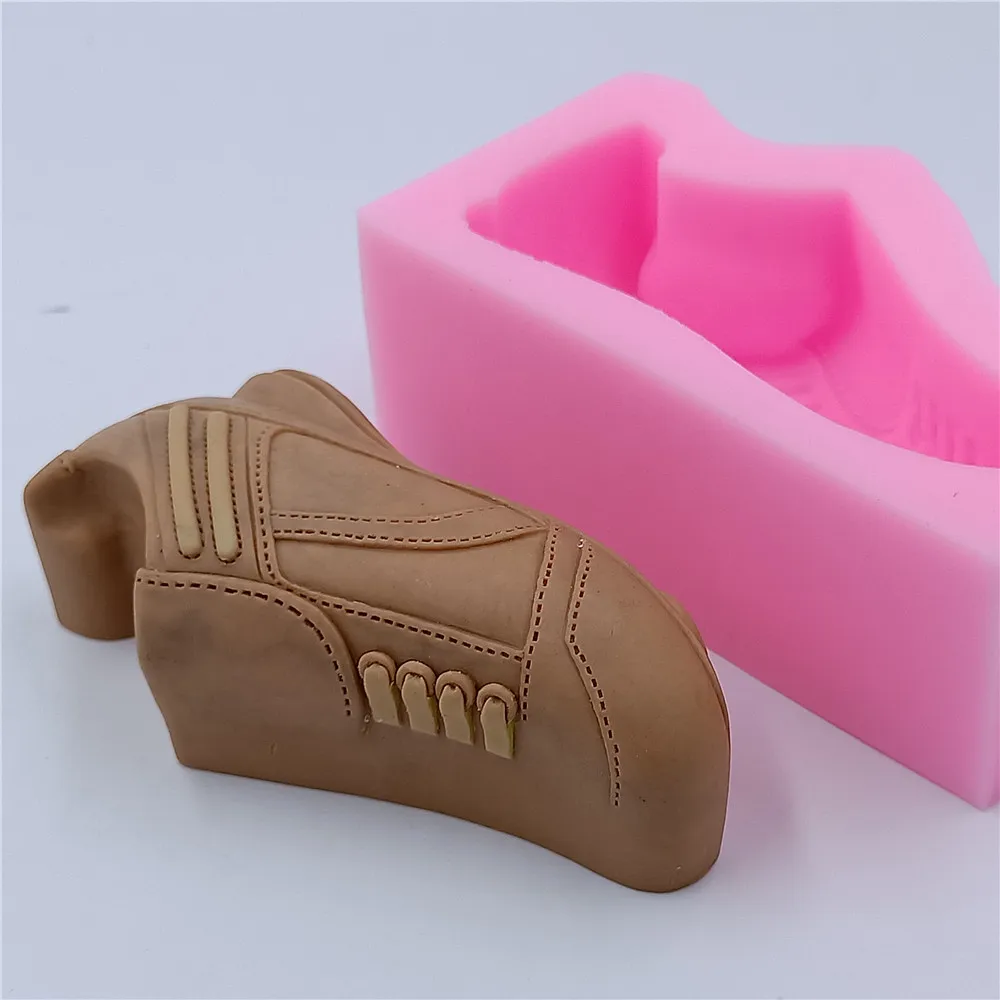 Shoe Design Silicone Soap Mold Mousse Cake Chocolate Wax Silicone Molds Decorating Gypsum Resin Crafts Mold