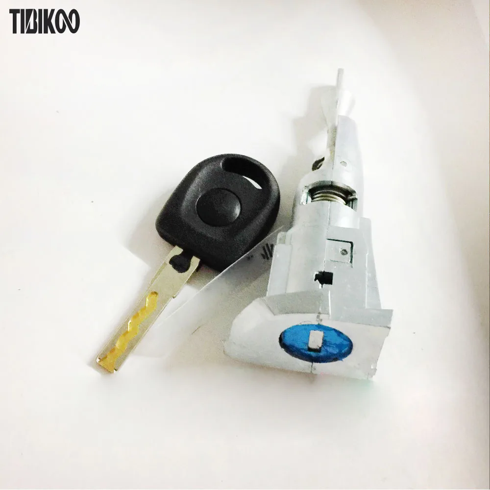 Car Lock Cylinder for VW Touareg Door Center  Control   for Drivig Door with Transponder key