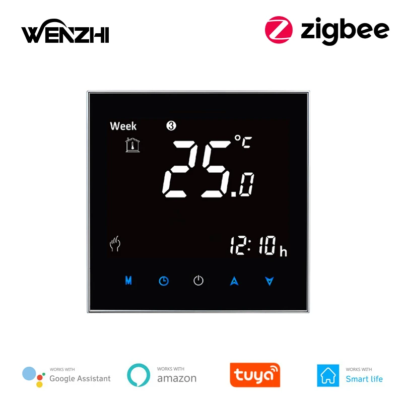 ZigBee 3.0 온도 조절기, 온도 컨트롤러 시스템, 전기 바닥 난방 가스 보일러, 스마트 라이프, 투야, 알렉사, 구글 홈