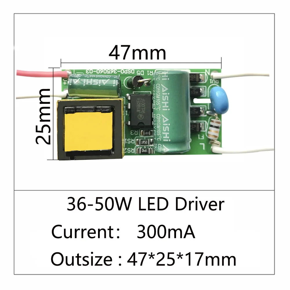 8W 18W 25W 36W 50W 300mA Led-treiber 60W 80W 600mA Konstante Strom licht Transformator AC175-265V Power Adapter Für Led-lampe DIY