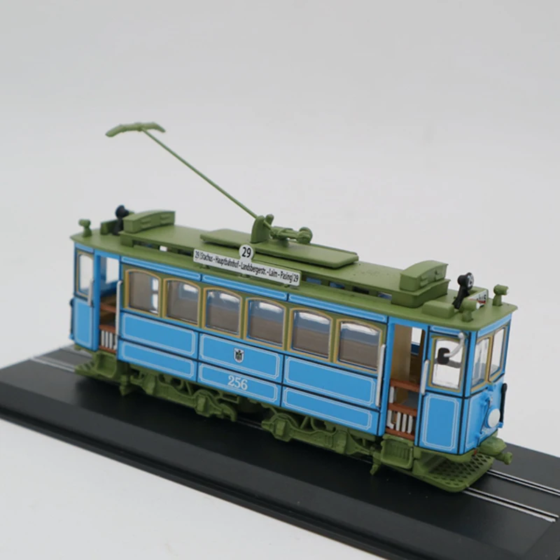 1/87 European Tram A2.2 Rathgeber-1901 Simulation Vintage Alloy Car Model  Art for Decoration Children Toy Art Show