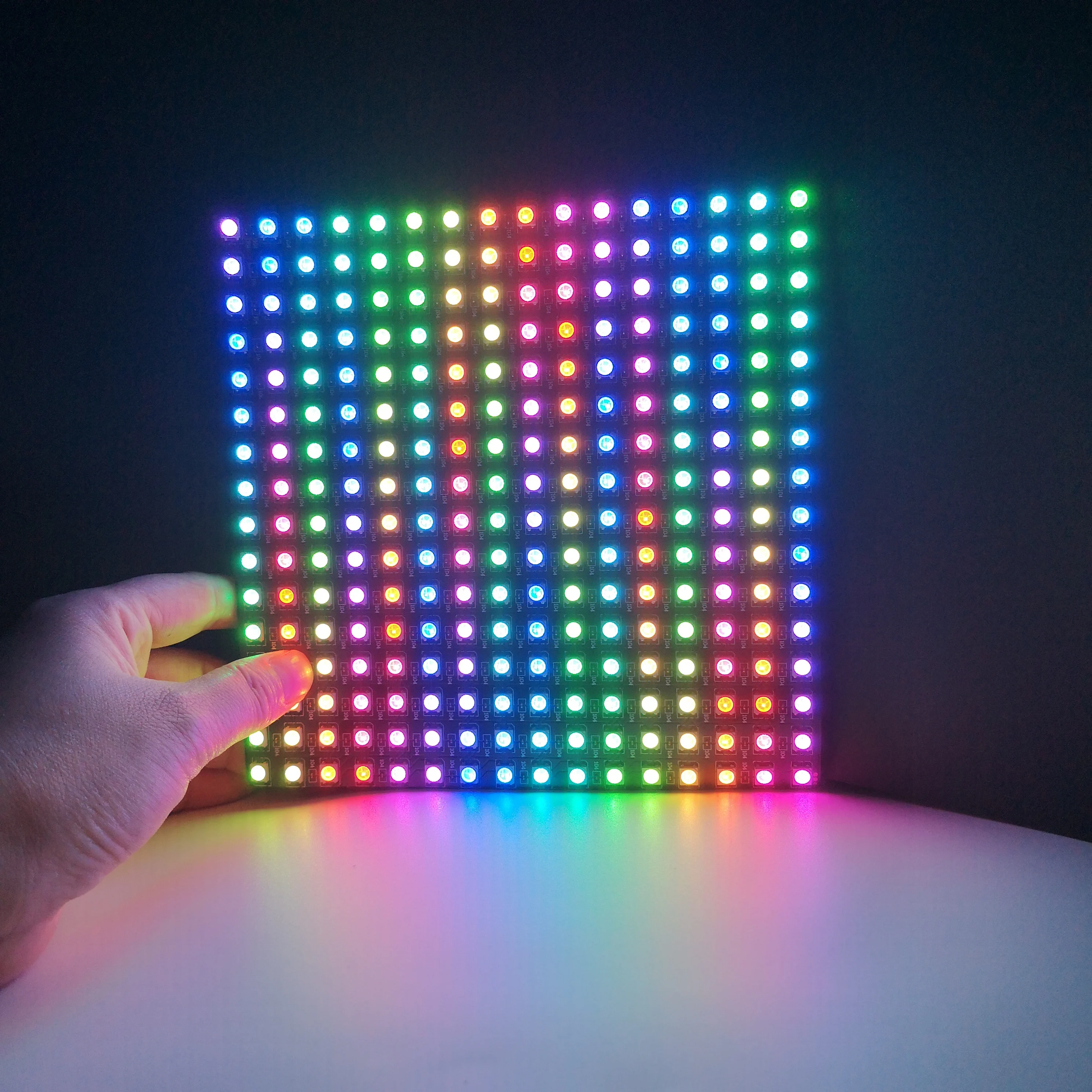 8x8 16x16 8x32 Pixels SK6812 WS2812B RGB Matrix Individually Addressable Digital Flexible LED Panel Pixels Screen DC5V