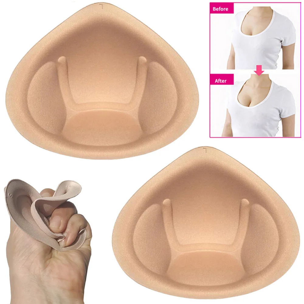 

2020 Intimates Accessories 1 PC Insert Push Up Bra Pads Adjustable Enhancer Triangle Inserts Chest Cups Breast Bra Sponge Pad