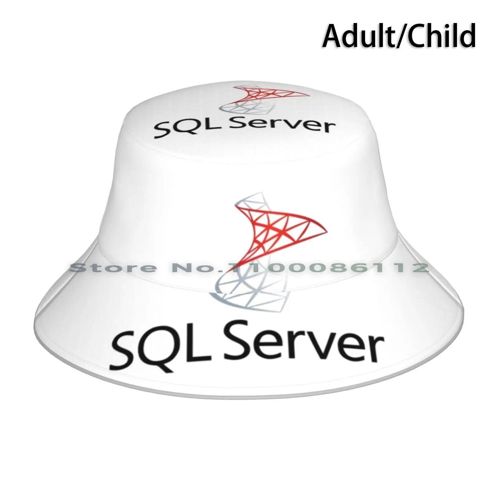 Sql Server Bucket Hat Sun Cap Sql Server Database Mysql Microsoft Mariadb Mongodb Sysadmin Dbadmin Computer Foldable Outdoor