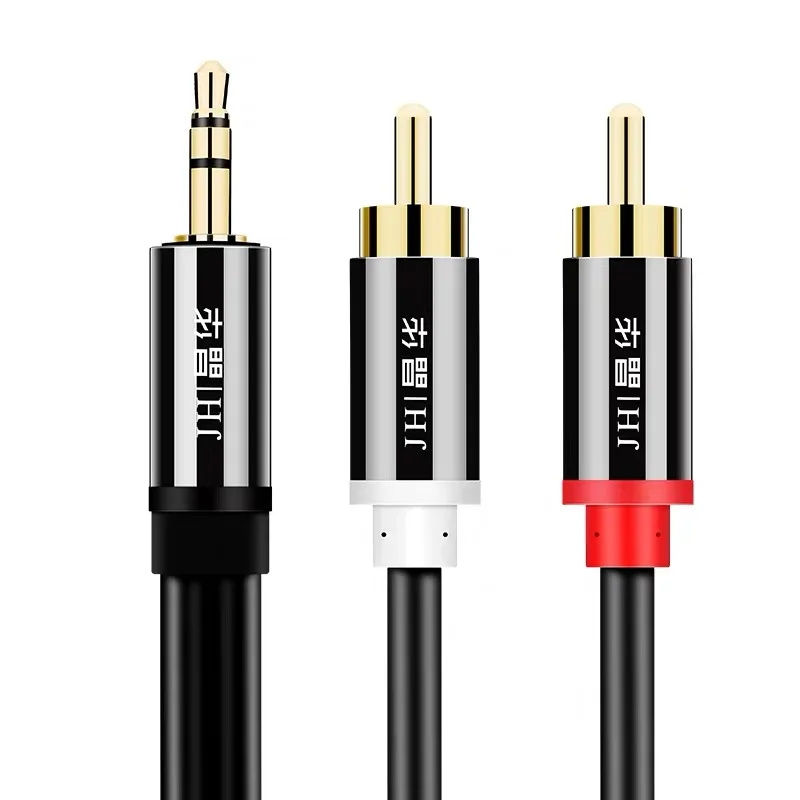 RCA Audio Cable,3.5 mm to 2rca Aux rca Jack 3.5mm Audio Stereo Cable for Smartphone Amplifier Home Theater DVD 2 rca AUX Cable