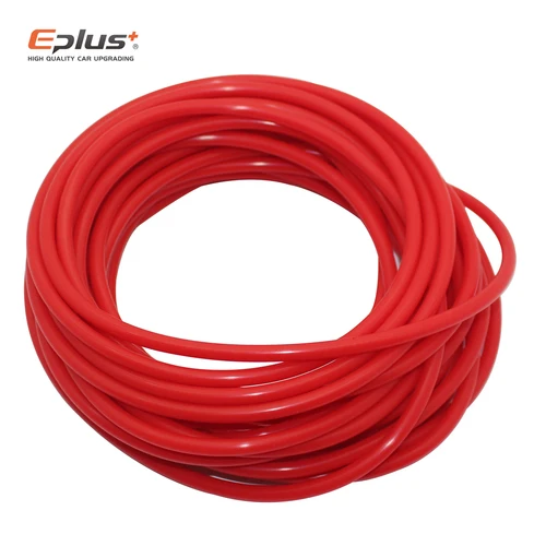 Imagen 1 del producto EPLUS-manguera de tubo de vacío de silicona, tubo de silicona Universal de 3MM, 4MM, 6MM, 8MM, 10MM, 12MM, piezas de automóvil rojas, entrega gratuita
