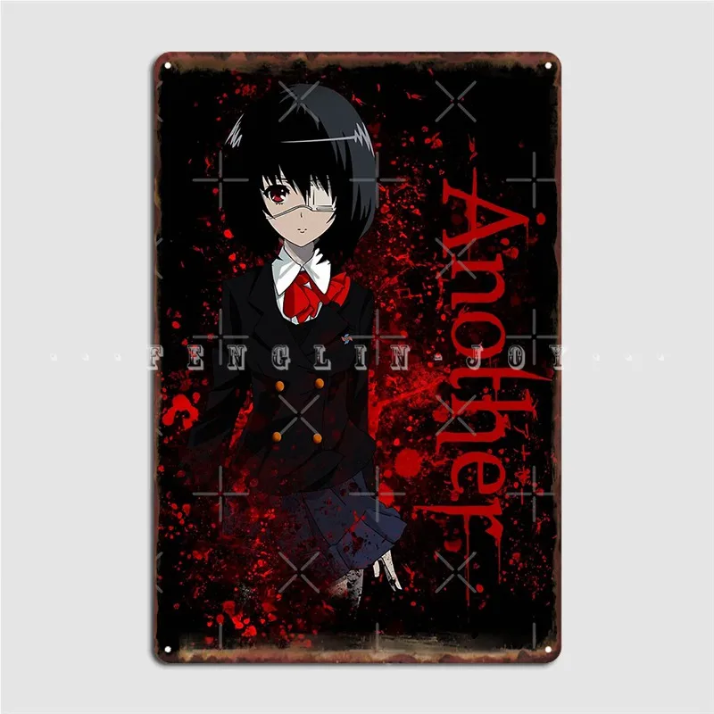 Another Mei Misaki Poster Metal Plaque Club Bar Plaques Wall Pub Customize Tin Sign Poster