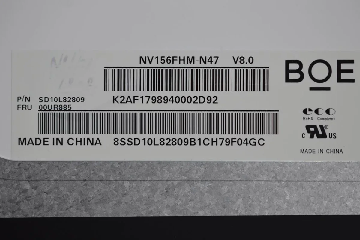 Imagem -05 - Ips Tela do Laptop Lcd Nv156fhm-n47 Nv156fhm-n49 Apto para Lenovo Thinkpad T570 T580 E580 E585 E590 E595 1920x1080 30 30pins Edp 15.6