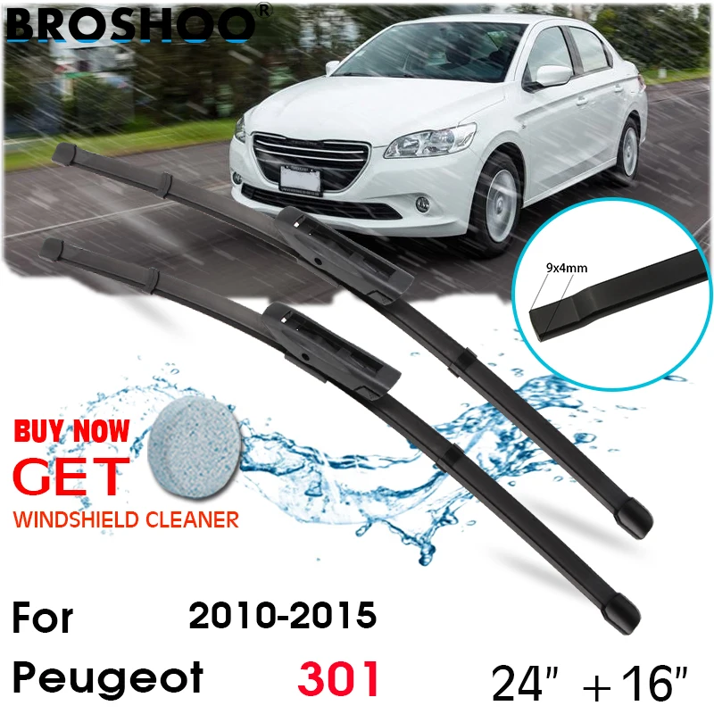 

Car Wiper Blade Front Window Windscreen Windshield Wipers Blades Arm Auto Accessories For Peugeot 301 24"+16" 2010-2015