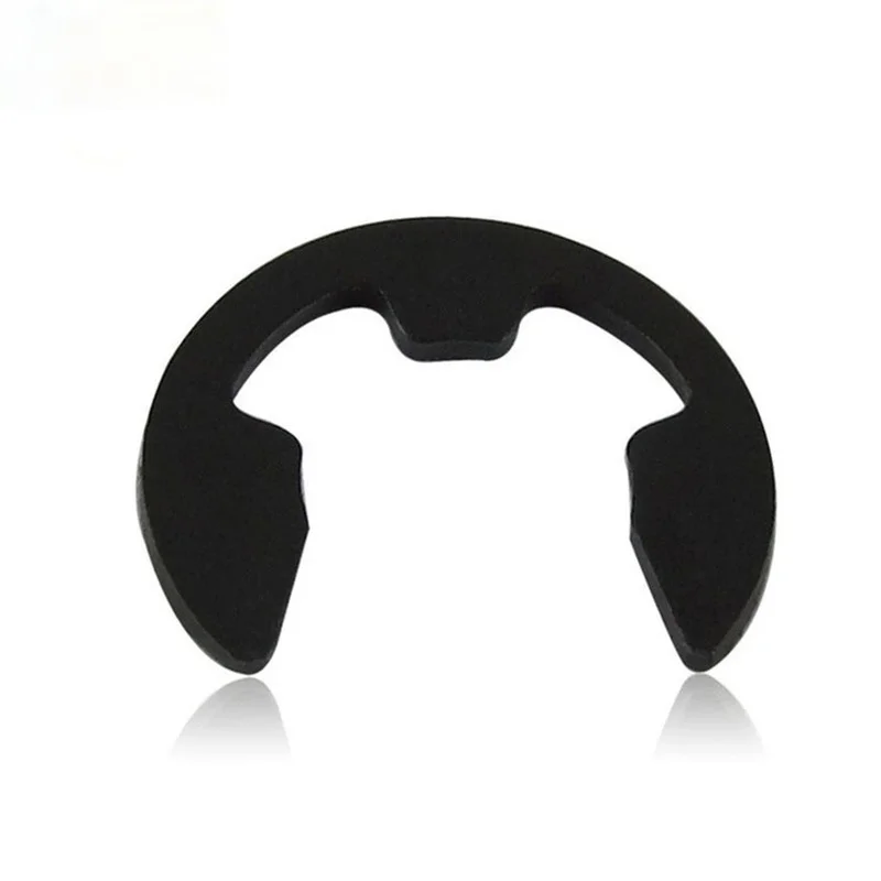 Arandela de anillo de retención para sujetador de eje, abrazadera E de acero negro, M1.2, M1.5, M2, M2.5, M3, M3.5, M4, M5, M6, M7, M8, M9, M10, M12, 100 Uds.