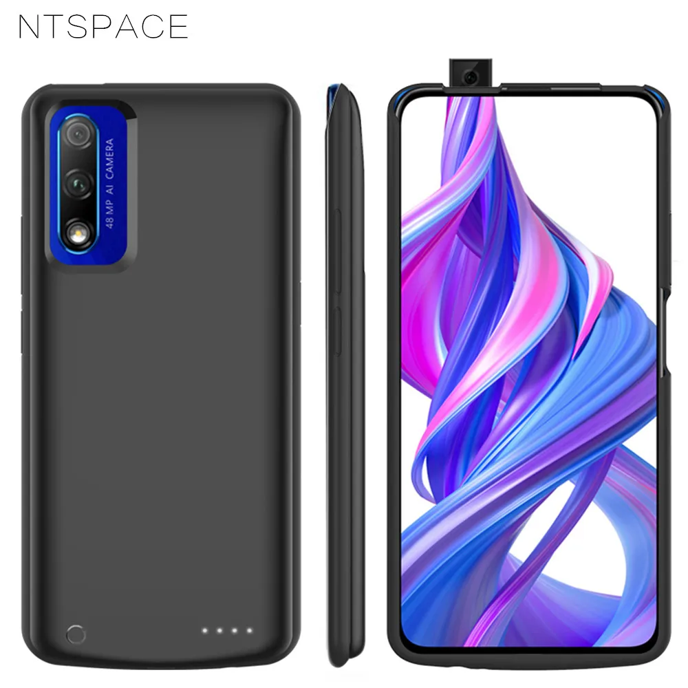 NTSPACE 6500mAh For Huawei Honor 9X Pro Battery Charger Cases Backup Power Bank Shockproof Cover For Huawei Honor 9X Power Case