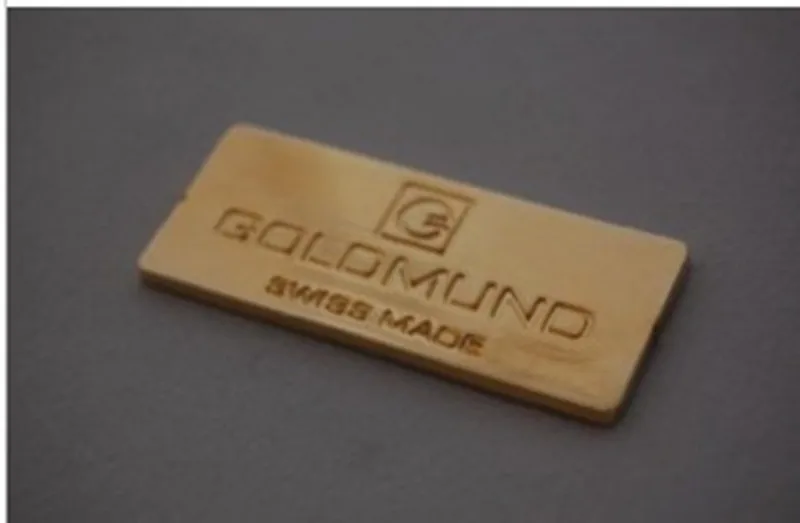 アナログガウェインアンプケース看板金メッキアルミ合金記号サイズ 53*22 ミリメートル