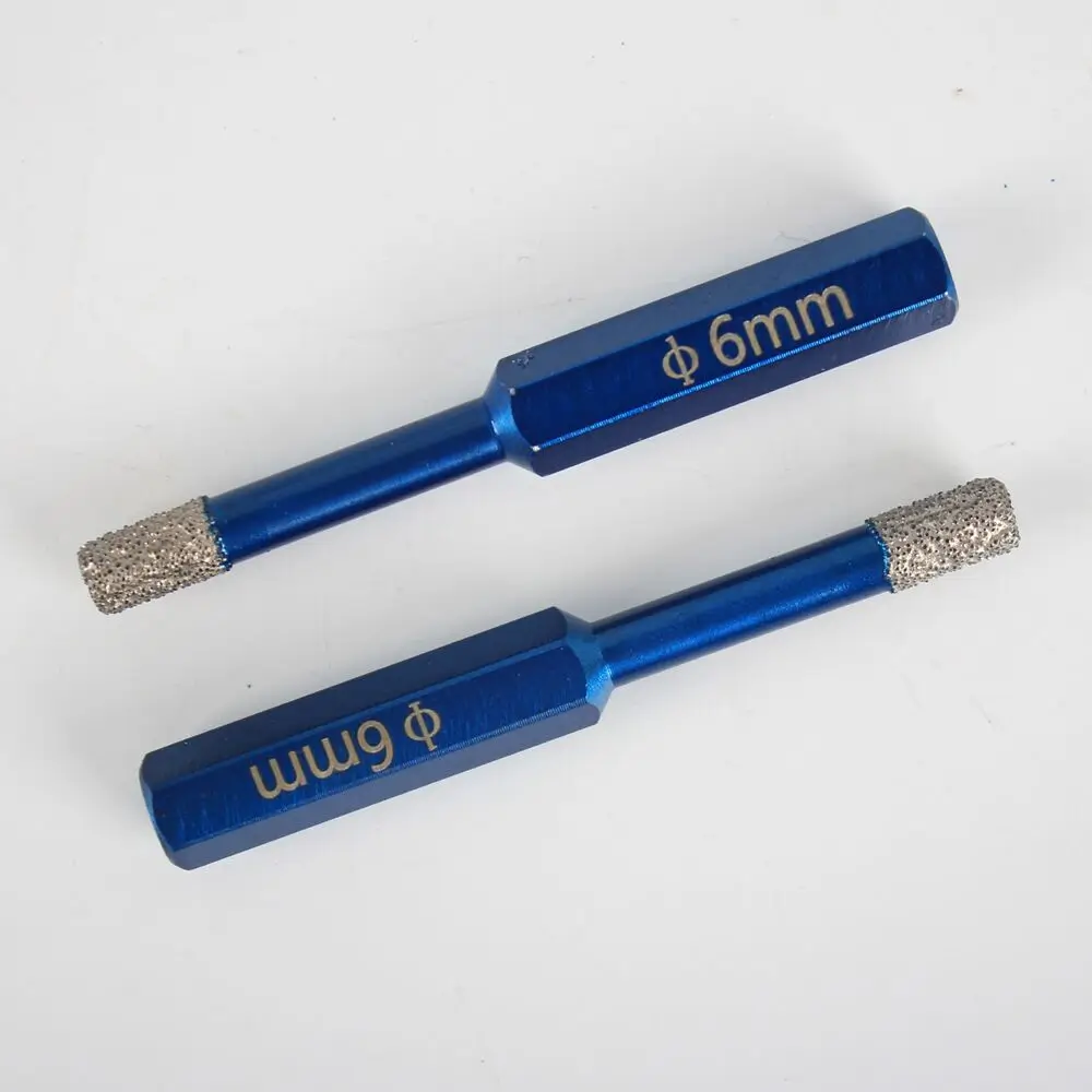 Raizi 1 Pc Diamond Drill Bit Ceramic Porcelain Tile Granite Marble Hexagon Shank 5/6/8/10/12/14 mm Hole Saw Cutter Power Tool