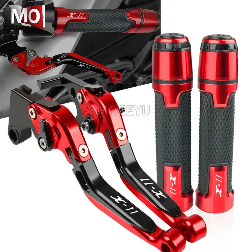 

For HONDA X-11 X11 1999 2000 2001 2002 Motorcycle Adjustable CNC Brake Handle Clutch Lever Clutch Brake Levers Handlebar Grips