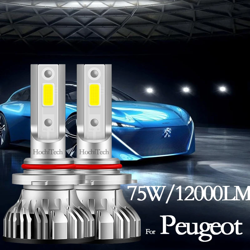 For Peugeot 108 208 301 307 206 308 408 508 2008 3008 5008 Partner High Beam Low Beam Headlight Bulbs Led Fog Light H1 H7 H11