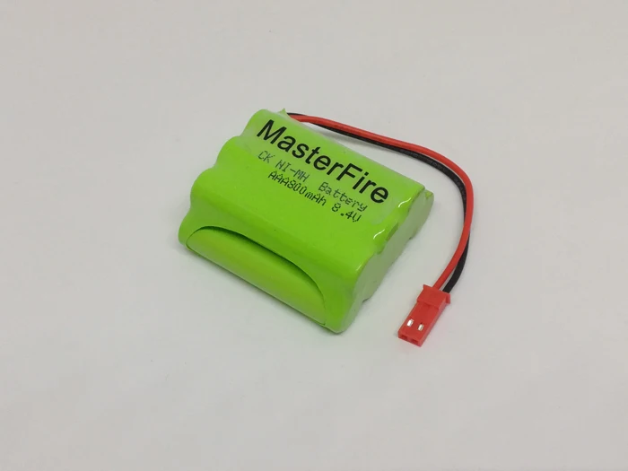 MasterFire 10pack/lot 8.4V 7x AAA 800mAh NI-MH Battery Cell Rechargeable NiMH Batteries Pack with JST Plug for Helicopter Robot