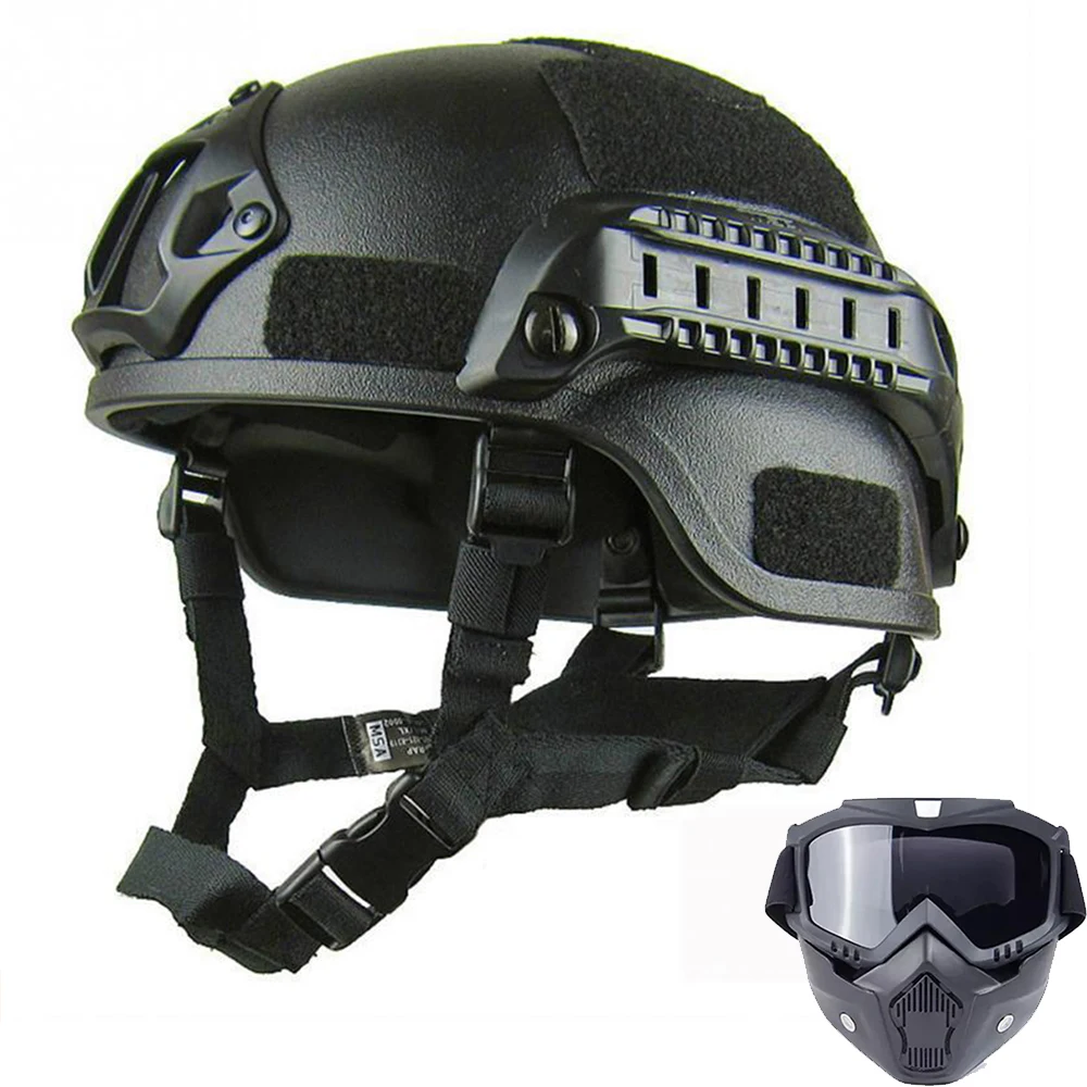 SCHNELLE Sport Sicherheit Paintball Helm Tactical Airsoft Helm Außen CS SWAT Reiten Schützen Ausrüstung ABS Fahrrad Motorrad Helm