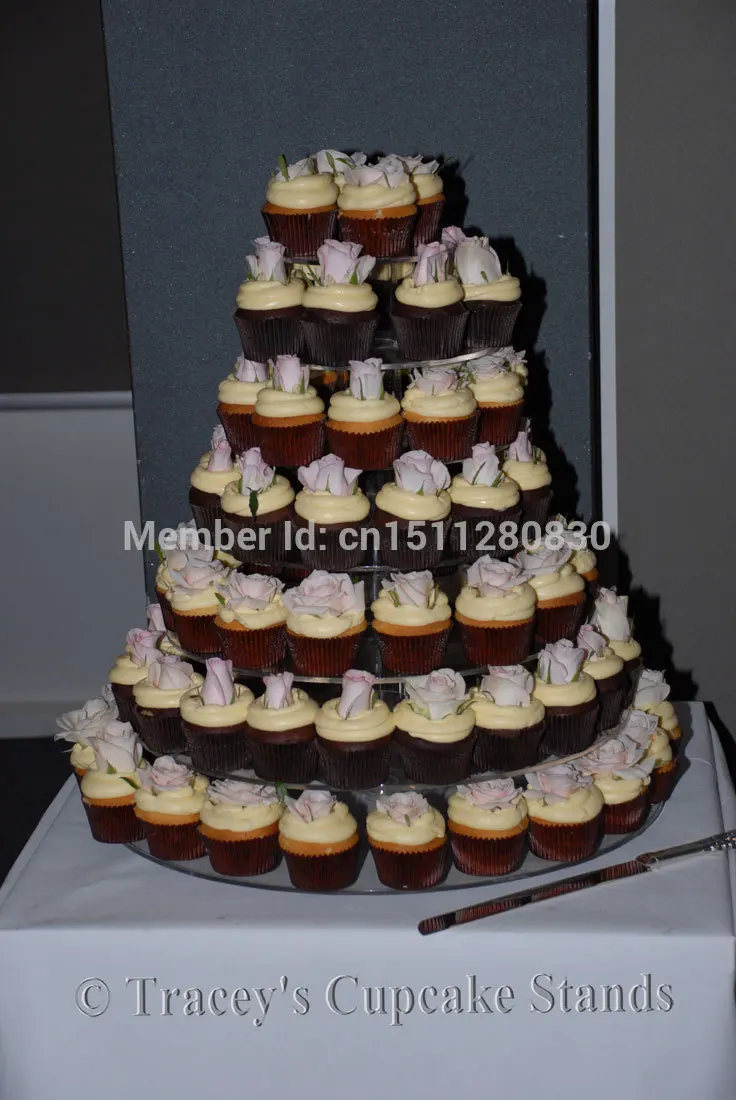 

7 Tier Round Beautiful HIgh Quality Acrylic Cupcake Stand / Wedding / Festival Supplies acrylic cupcake stand