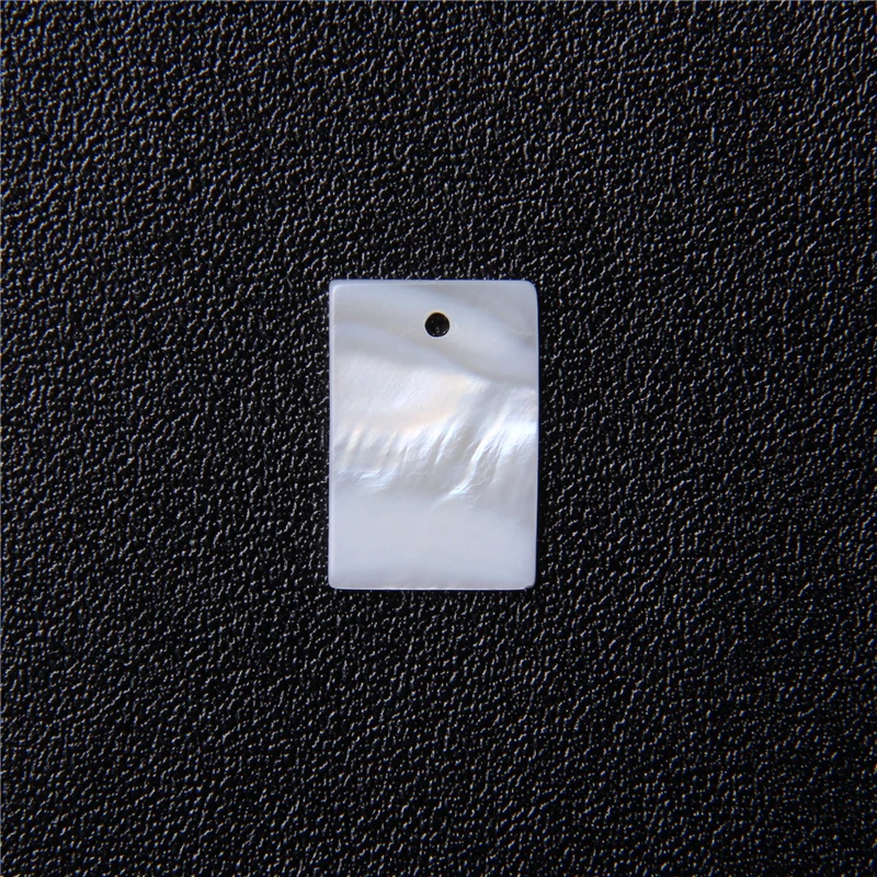 White Natural Mother of Pearl Shell Charms Flat Square Rectangle Shell Pendant Beads for Jewelry making DIY Necklace Accessories