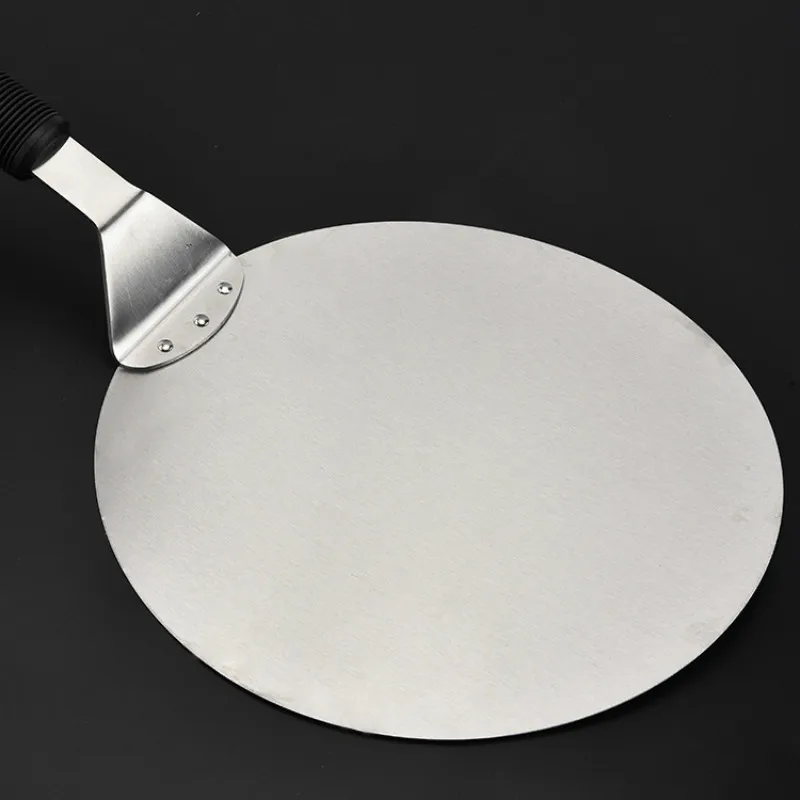 

Stainless Steel Pizza Shovel Knife Round Cake Shovel Baking Tools Large Thick Pizza Shovel Knife Shovel Bakeware