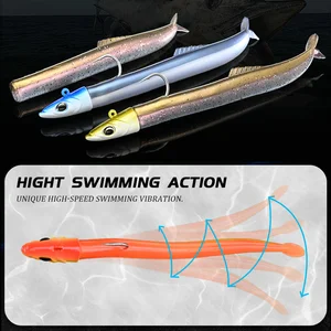 BLUX-FLASH Sand EEL Fishing Fishing dụ, Jig đuôi, móc đầu, mồi nhân tạo, bơi nước mặn, thiết bị chiến đấu, 27G 10 Mồi nhân tạo bán hàng chính của Turvira - №10