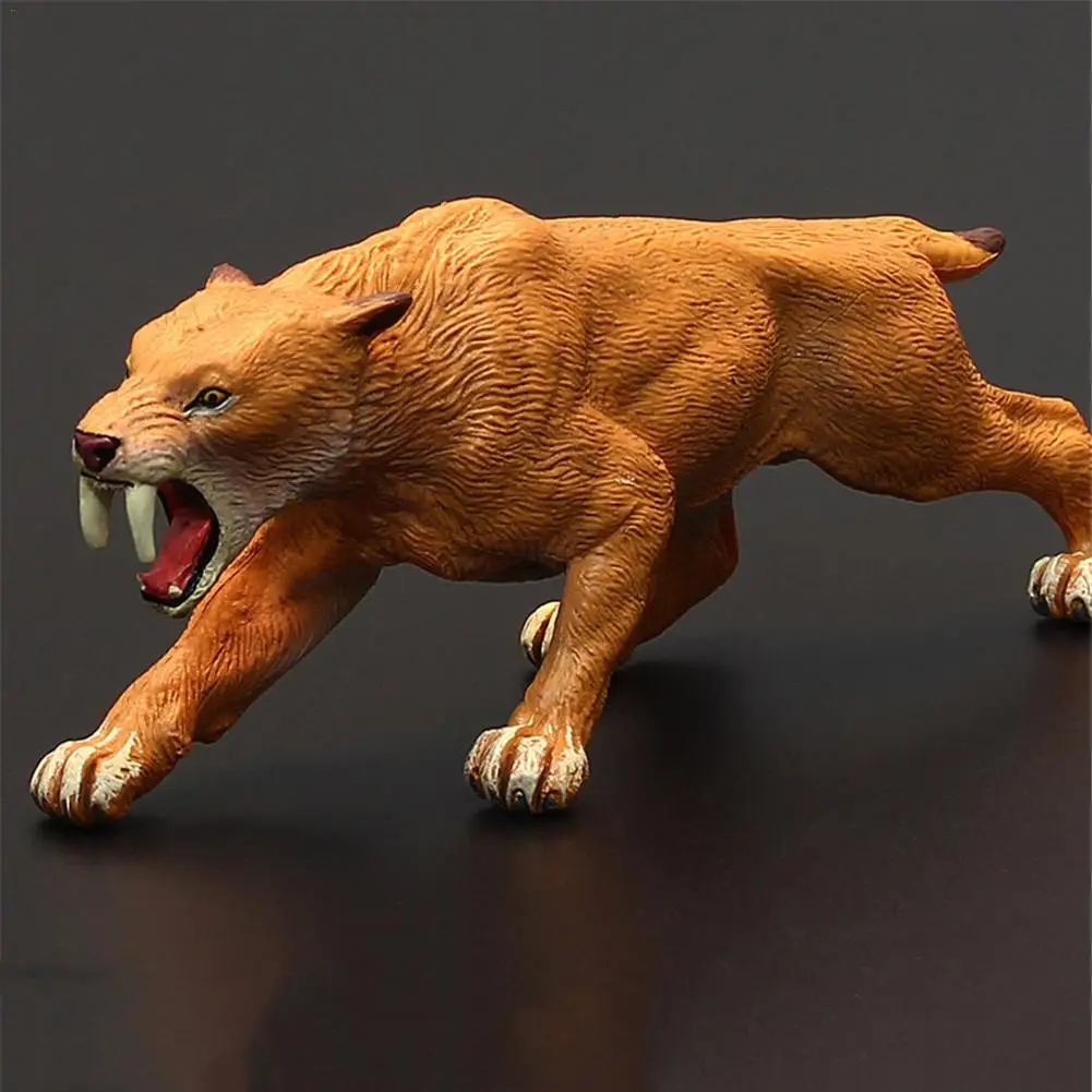 Saber-toothed Tiger Simulation Animal Model Children's Toy Gift Workmanship Than Real Home Decorations Interesting Toys