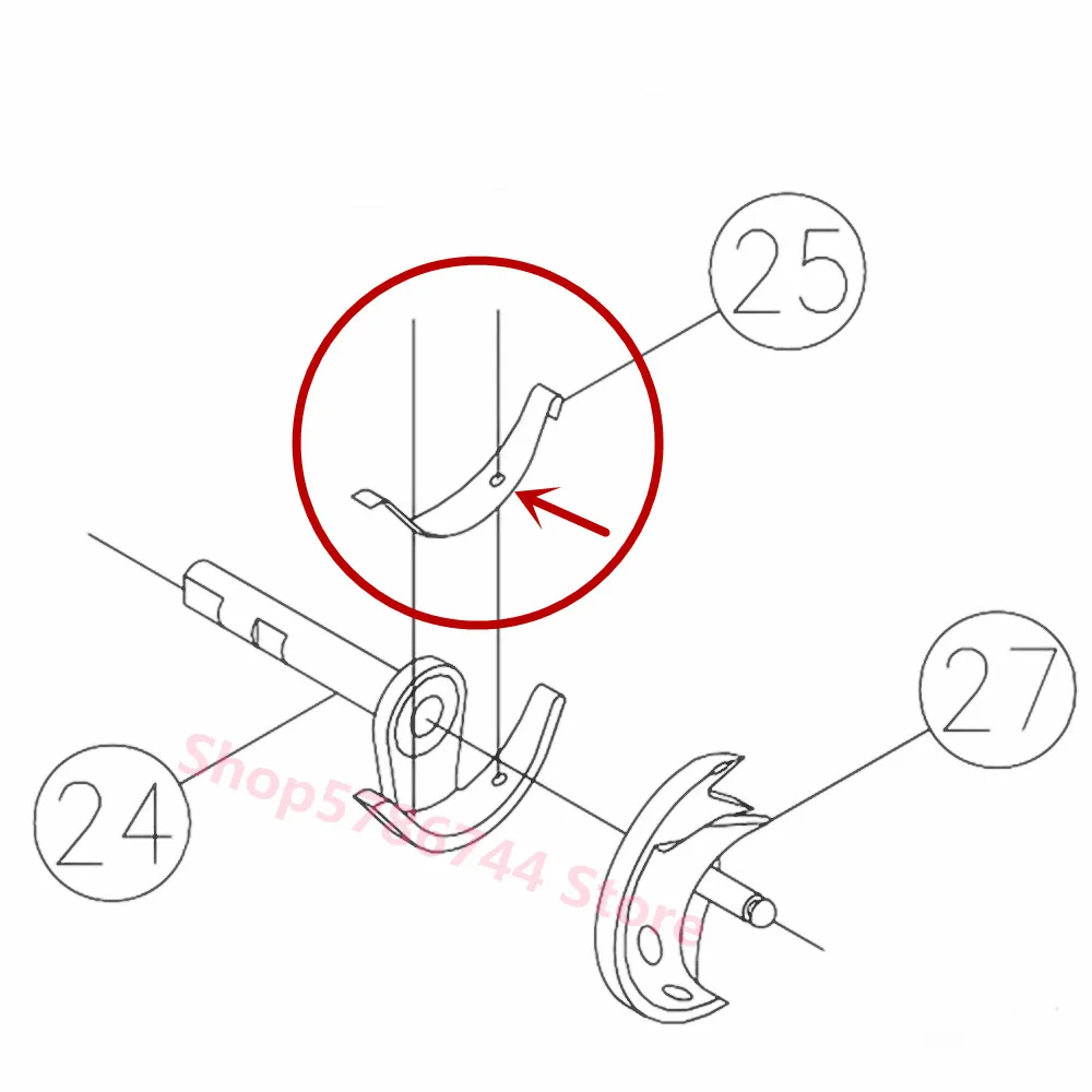 Shuttle Driver Spring K81143003 For Singer 2250,2259,2263,JH653,JH811ATF,JH307,JA007,Feiyue,Yamata,Acme,Dragonfly,Zenghsing