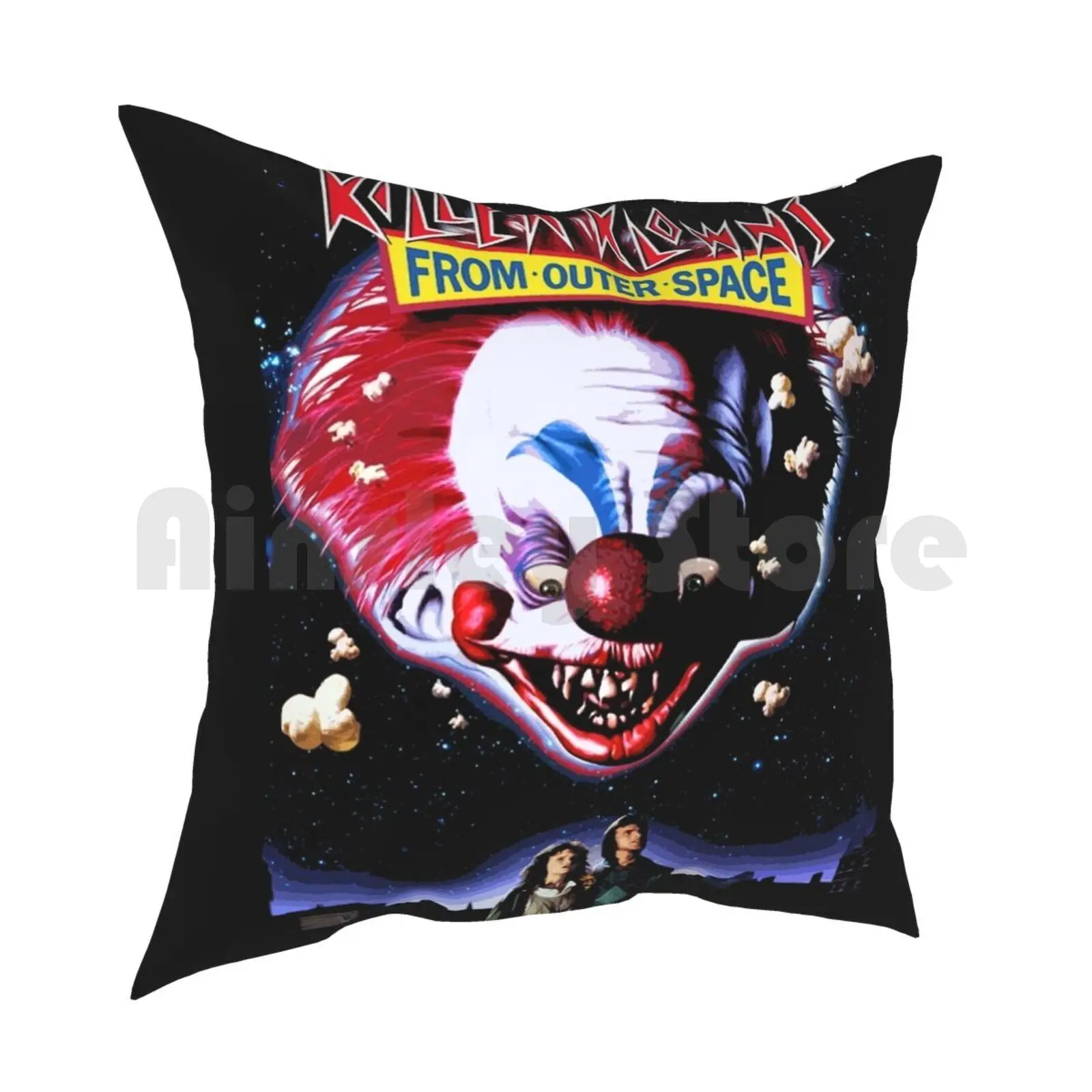 Killer Klowns From Outer Space Pillow Case Printed Home Soft DIY Pillow cover Horror Terror Sci Fi Vintage Retro Vintaeg