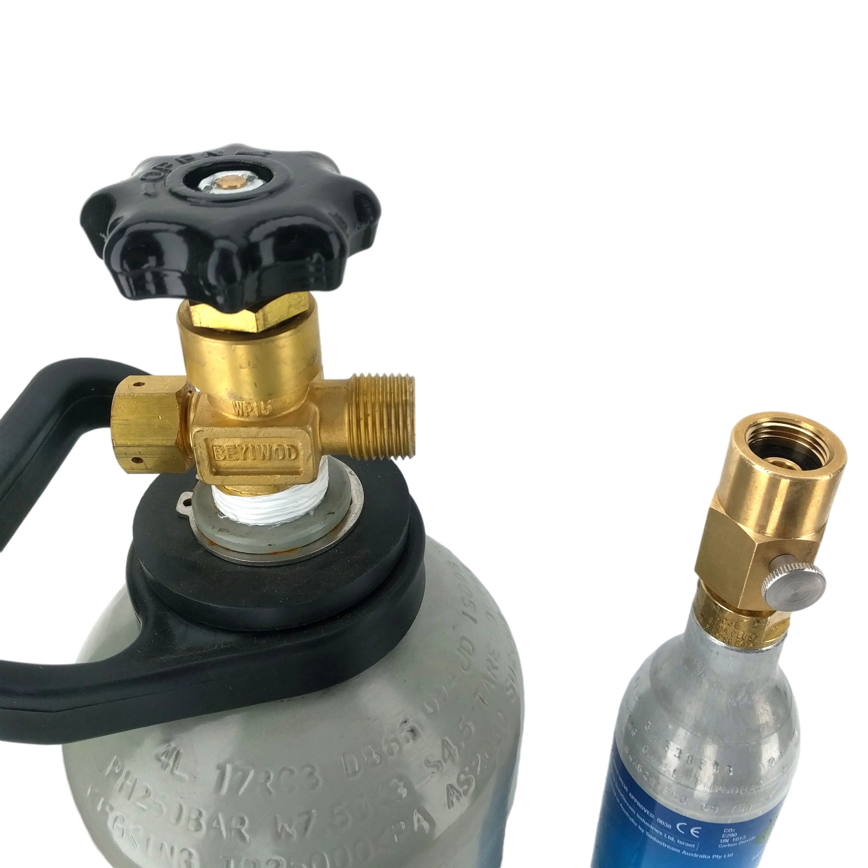 Kegland SODABOTTLE CYLINDER FILLING ADAPTER (FILLING STATION) WITH BLEED VALVE  (AU STANDARD)