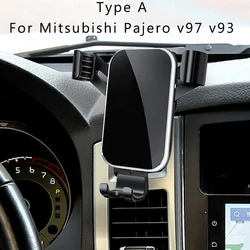 Adjustable Car Phone Mount Holder For Mitsubishi Pajero V97 V93 2018 2019 2020 2021 2022 Car Interior Accessories