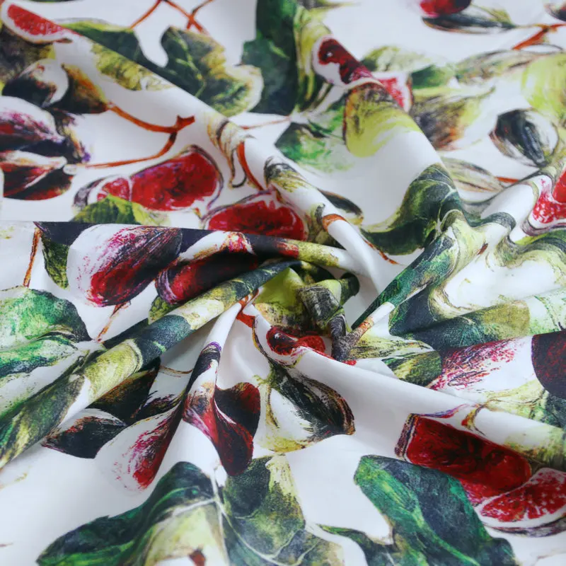 Natural Pure Cotton Poplin Printed Fabric Brand Fashion Design Cloth Material Clothing Shirt Diy Sewing Fabrics for Dress