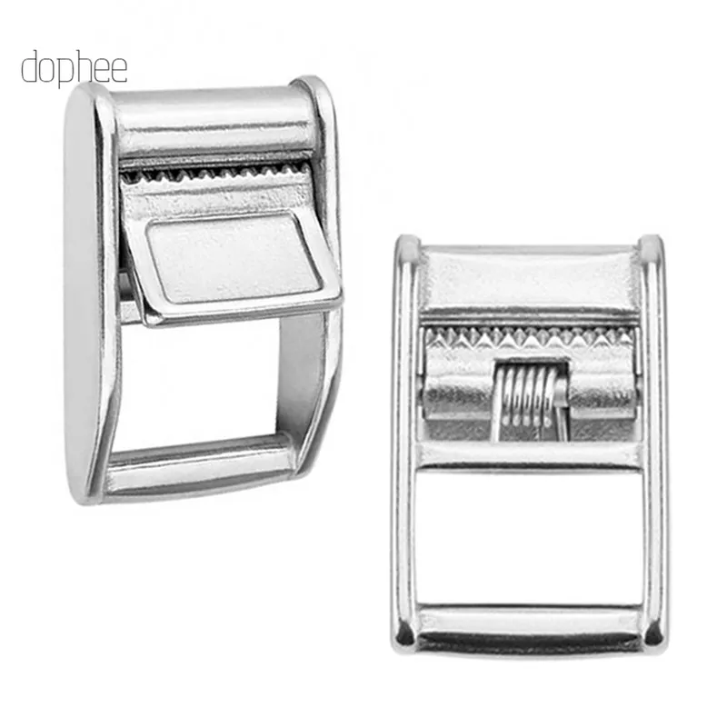 dophee 1pc 38.5mm Stainless Steel Cam Flap Buckle for Tie Down Luggage Cargo Load Lash Strap