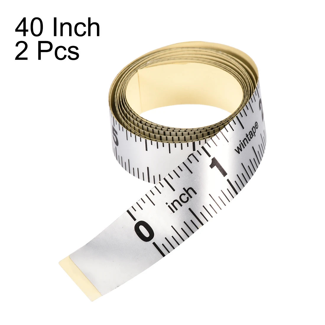 2Pcs 40 Inch Adhesive Backed Sewing Ruler Body Measuring Clothing Ruler Tailor Tape Measure Sewing Measuring Tape for Workbench