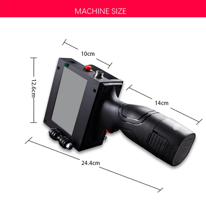 K6 hand-held impressora a jato de tinta transportador automático inteligente impressora data de produção velocidade ajustável precisão de impressão 600dpi