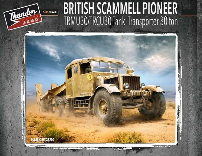 

Thunder 1/35 Scale TM35200 WWII British Scammell Pioneer TRMU30 Transporter Model Kit