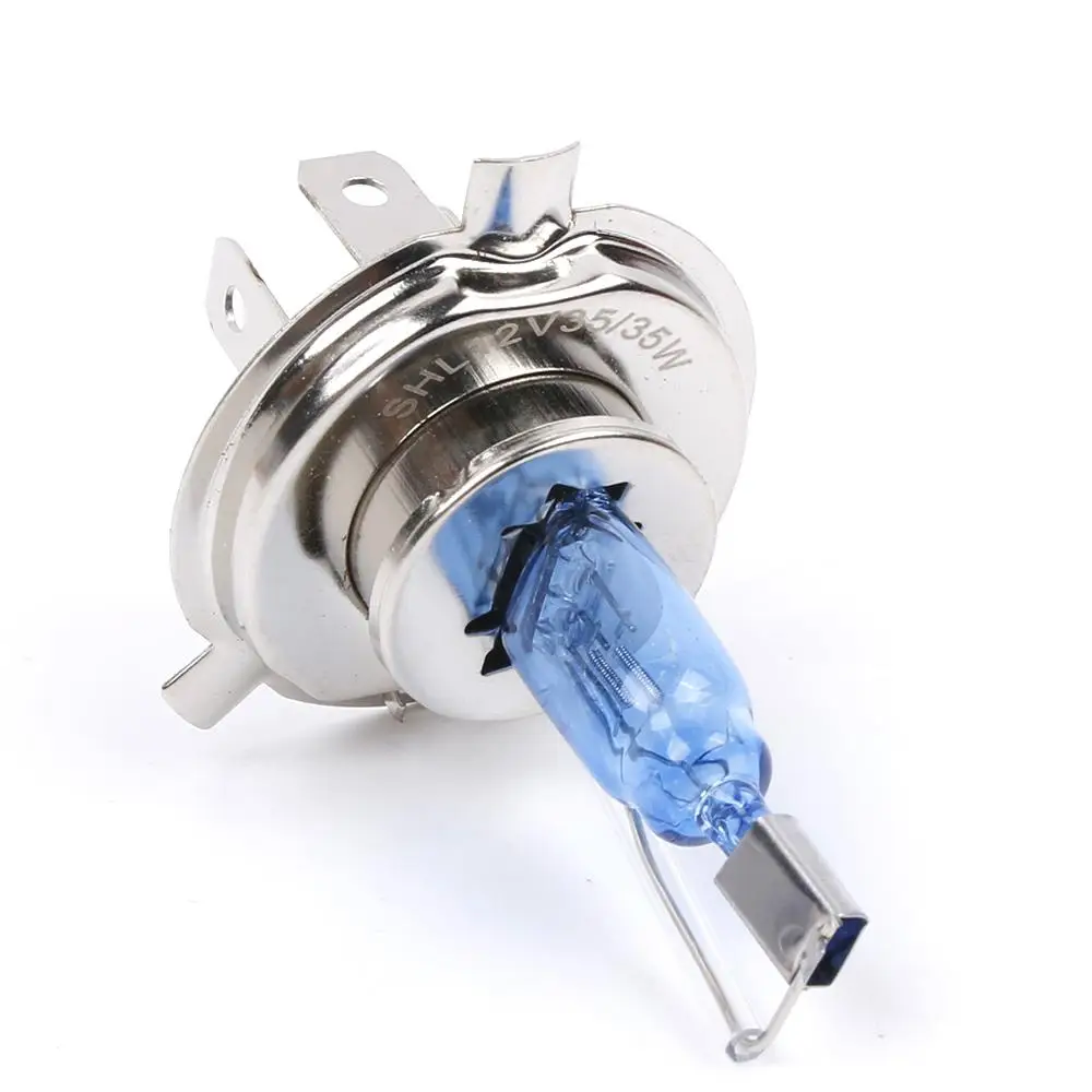 [ Fast Shipping ] H4 35W Xenon HID Headlight Halogen Light Bulb Lamp White 6000K Car Motorcycle
