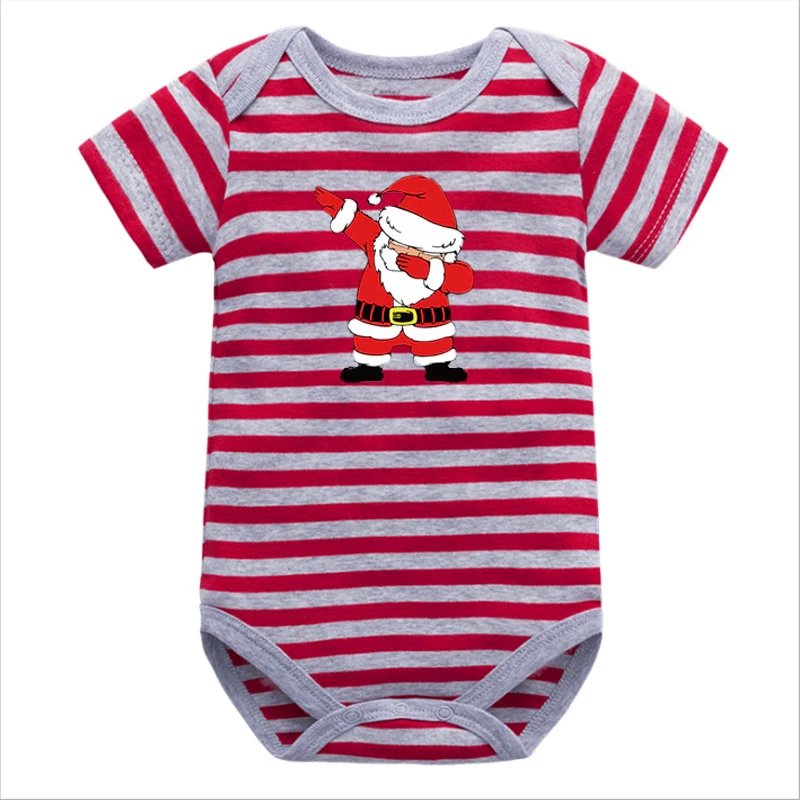 Christmas  Baby Girl Onesie Fashion Christmas Santa Claus Newborn Baby Boy Clothes Print Bodysuits Thanksgiving Outfits Cotton