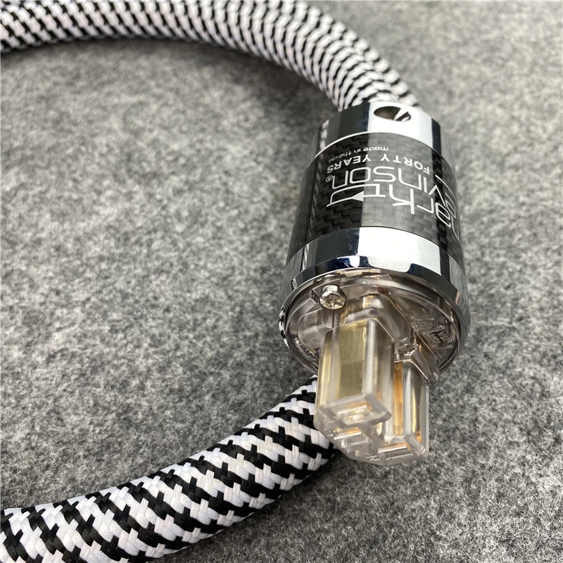Mark Levinson Power Cable Carbon Fiber Rhodium Plated US & EU AC Plug